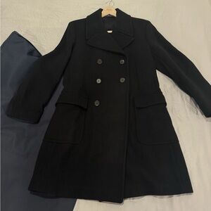 Polo by Ralph Lauren Black Double-Breasted Pea Coat